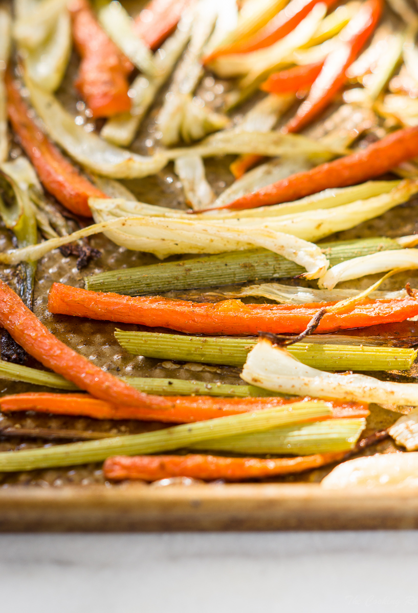 roasted carrot and fennel