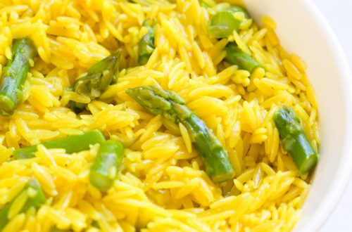 Lemon Asparagus Orzo