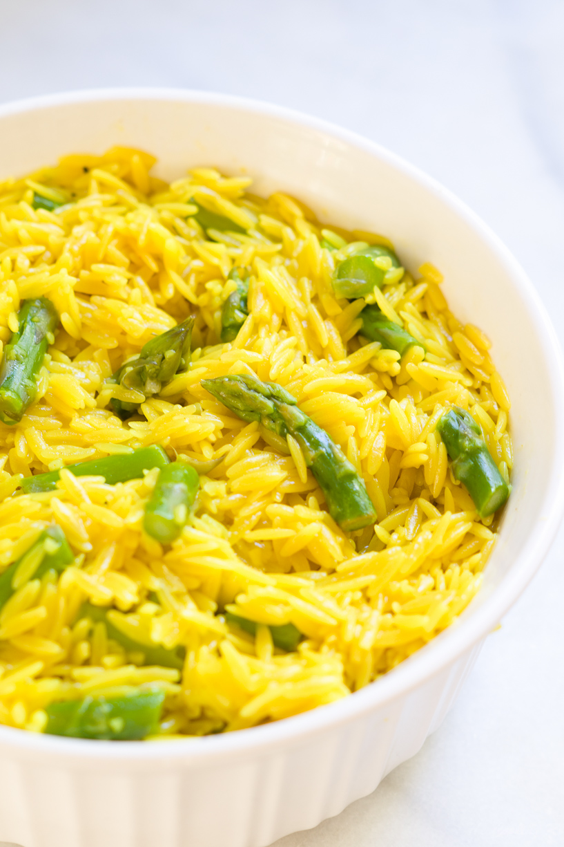 Lemon Asparagus Orzo