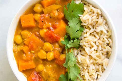 Vegan Chickpea Sweet Potato Butter Chicken