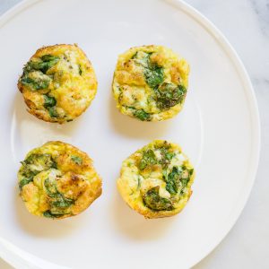 Spinach Goat Cheese Egg Muffins