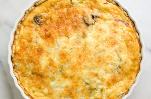 Mushroom and Leek Quiche