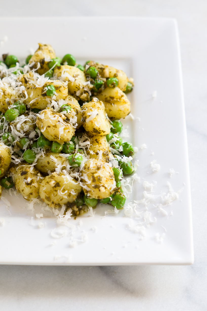 Pea and Pesto Gnocci