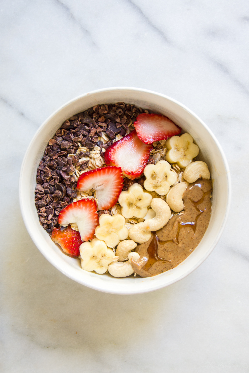 Strawberry Banana Almond Butter Bowl