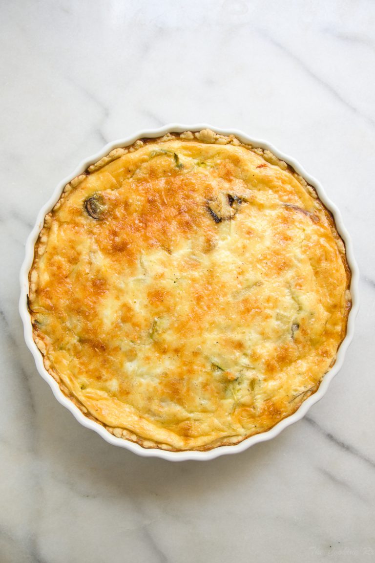 Mushroom and Leek Quiche - The Cooking Rx